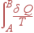 \int\limits_A^B\frac{\delta Q}T